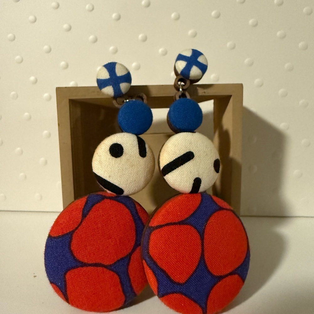 Colorful Geometric Statement Earrings